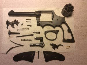 unassembled gun
